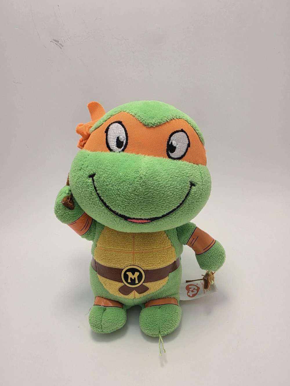 Ty Beanie Baby “Michaelangelo” the Ninja Turtles Turtle - No Hang Tag (5 inch)